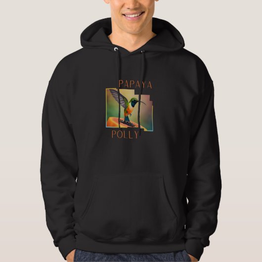 Papaya Polly Design Hoodie (Vorderseite)