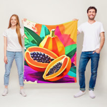 Papaya-Pop in Scheiben