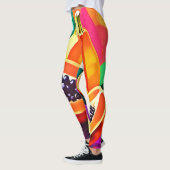 Papaya-Pop in Scheiben Leggings (Links)