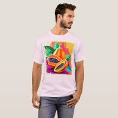 Papaya-Pop in Scheiben T-Shirt (Vorne ganz)