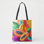 Papaya-Pop in Scheiben Tasche (Vorderseite)