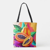Papaya-Pop in Scheiben Tasche (Rückseite)