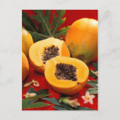 Papaya Postkarte (Vorderseite)
