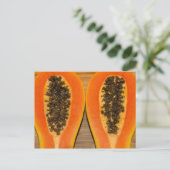 Papaya! Postkarte (Stehend Vorderseite)
