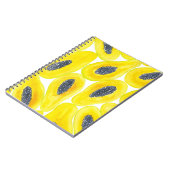 Papaya-Scheiben-Aquarell Notizblock (Linke Seite)