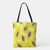 Papaya-Scheiben-Aquarell Tasche (Rückseite)