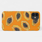Papaya-Scheiben auf Orange Case-Mate iPhone Hülle (Rückseite (Horizontal))