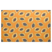 Papaya-Scheiben auf Orange Stoff (Yard (91,4 cm))