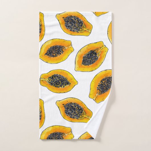 Papaya-Scheiben Badhandtuch Set (Handtuch)