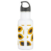 Papaya-Scheiben Edelstahlflasche (Rückseite)