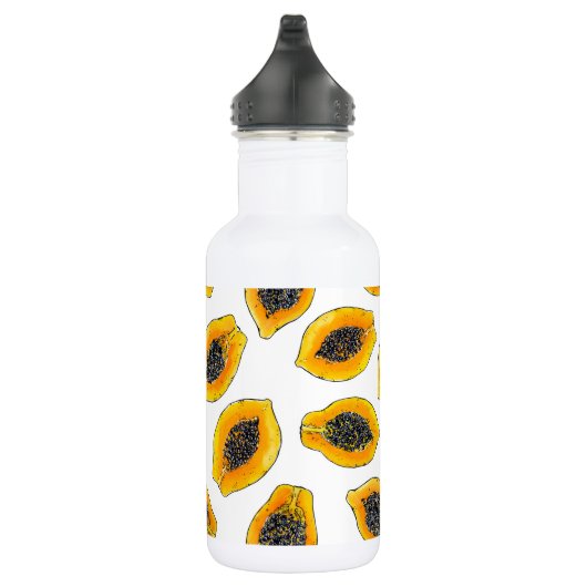 Papaya-Scheiben Edelstahlflasche (Rechts)