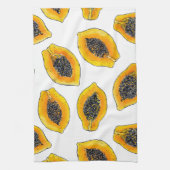 Papaya-Scheiben Geschirrtuch (Vertikal)