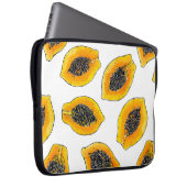Papaya-Scheiben Laptopschutzhülle (Vorne Rechts)