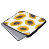 Papaya-Scheiben Laptopschutzhülle (Vorne Knopf)