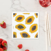 Papaya-Scheiben Serviette (Beispiel)