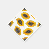 Papaya-Scheiben Serviette (Ecke)