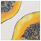 Papaya-Scheiben Stoff (Nahaufnahme)