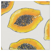Papaya-Scheiben Stoff (Nahaufnahme)