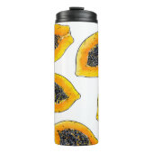 Papaya-Scheiben Thermosbecher (Vorderseite)