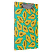 Papaya slices on turquoise klemmbrett (Rechts)