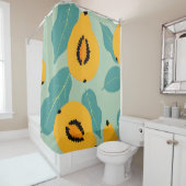 Papaya-Studie Duschvorhang (Beispiel)