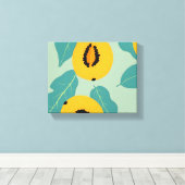 Papaya-Studie Leinwanddruck (Insitu (Holzboden))