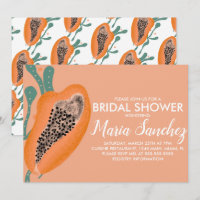 Papaya Tropical Frucht Abstraktes Brautparty