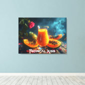 PAPAYA - TROPICAL KISS LEINWANDDRUCK (Insitu (Holzboden))