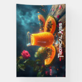 PAPAYA - TROPISCHER KUSS BANNER (Vertikal)