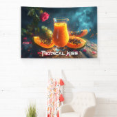 PAPAYA - TROPISCHER KUSS BANNER (InSitu)