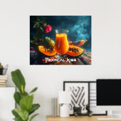 PAPAYA - TROPISCHER KUSS POSTER (Heimbüro)