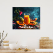PAPAYA - TROPISCHER KUSS POSTER (Küche)