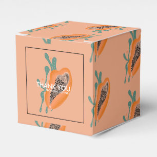 Papaya Tropisches Obst Danke Brautdusche Geschenkschachtel