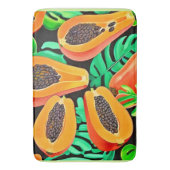 Papaya und Blätter Neues Muster Badematte (Vorderseite Vertikal)