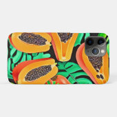 Papaya und Blätter Neues Muster Case-Mate iPhone Hülle (Rückseite (Horizontal))