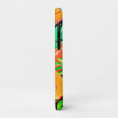 Papaya und Blätter Neues Muster Case-Mate iPhone Hülle (Hinten/Links)