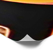 Papaya und Blätter Neues Muster Poster (Ecke)