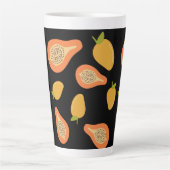 Papaya- und Mangomuster Milchtasse (Vorderseite)