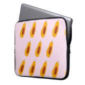 Papaya Vintag Pattern Laptopschutzhülle (Vorderseite Links)