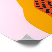 Papaya Vintag Pattern Poster (Ecke)