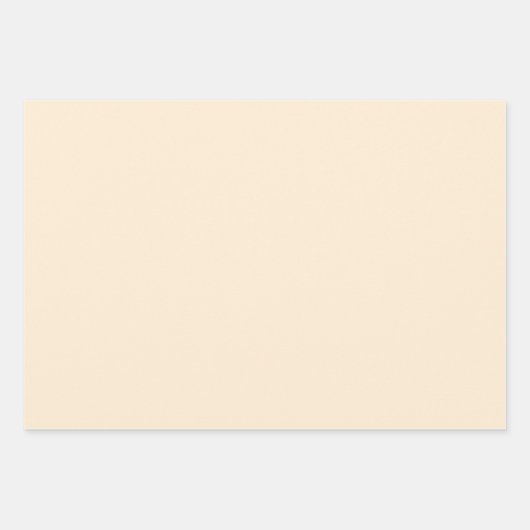Papaya Whip Solid Color Geschenkpapier Set (Vorderseite 2)