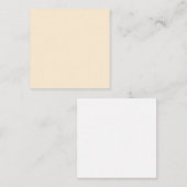 Papaya Whip Solid Color Mitteilungskarte (Vorne/Hinten)