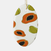 Papayafruchtmuster Keramik Ornament (Rechts)
