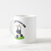 Papayas anderes Auto (Golfmobil) Kaffeetasse (Vorderseite Links)