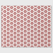 pape de regalo con diseño floral en rojo y blanco geschenkpapier (Flach)