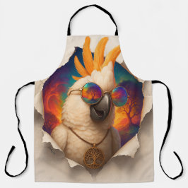 Papegaai Schort – Vrolijk Boho Design Schürze