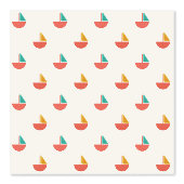 Papel de pared con patrón de barquitos pequeños tapete (Vorderseite)
