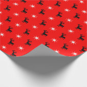 Papel de presente com renas e estrela geschenkpapier (Ecke)