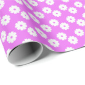 Papel de presente Rosa Flore branca  Geschenkpapier (Rolleneckpunkt)