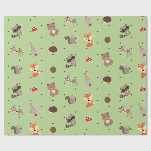 Papel de regalo animalitos del bosque geschenkpapier (Flach)